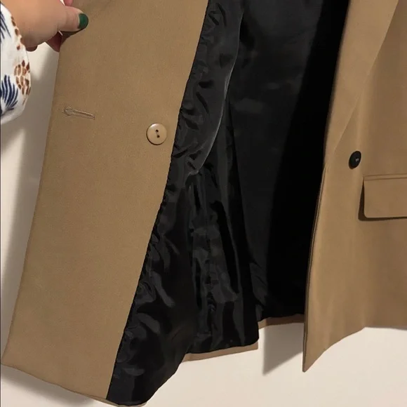 Zara Camel Double-Breasted Blazer - Picture 6 of 6